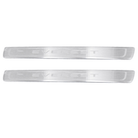 Ford Everest Ua Stainless Steel Scuff Plates Front Pair With Logo