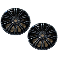 Ford 19X8 FR + 19X9 RR Black Alloy Wheels W/Cap