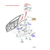 Ford Falcon FG Moulding Window Door Frame LH