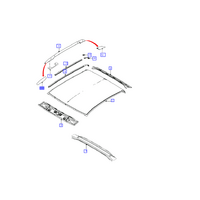 Ford Cover Roof Rack Slat LH for Ranger PX