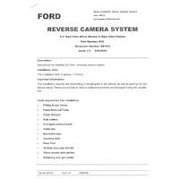 Ford Reverse Camera System for Ranger, Transit, Fiesta, Ecosport