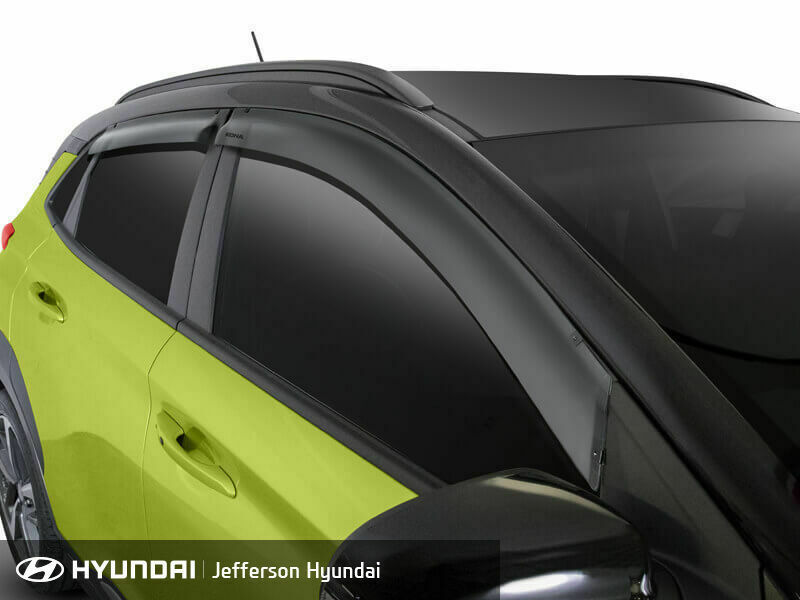 Hyundai Kona Genuine Tinted Style Visors Slim Window Weather Shield Set