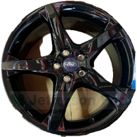 Ford Lz Focus Alloy Wheels 5 Spoke 18"" X 8 Black Panther W/ Cap Nuts image