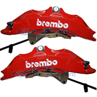 Ford FPV RED Brembo Front 6 Piston Brake Caliper & Brake Pad Set RH & LH