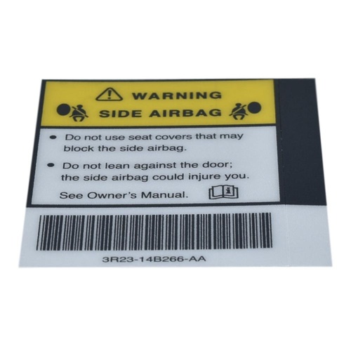 Ford Side Air Bag System Warning Decal For Falcon Territory