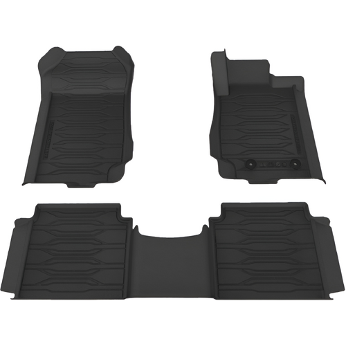 Ford PX Ranger All Weather Deep Dish Rubber Mat Set Front & Rear