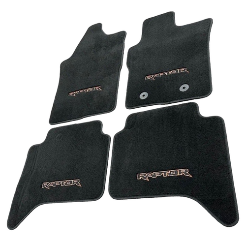 Ford Next-Gen Ranger Raptor Premium Carpet Mat Set Front & Rear