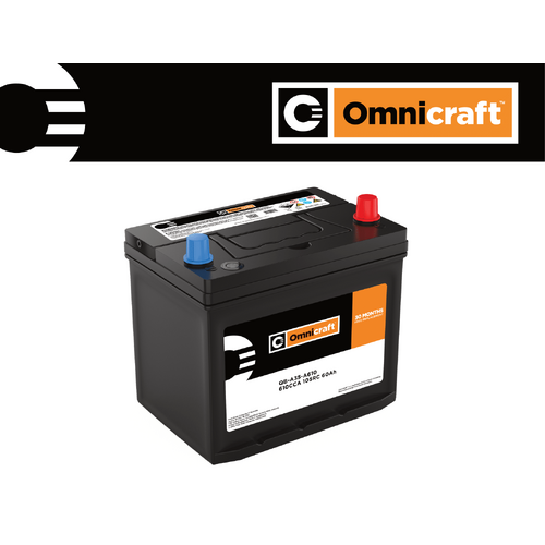 Omnicraft Premium Battery 55D23L 610CCA for Toyota Lexus Mazda Subaru Mitsubishi Nissan Hyundai Kia Hino Suzuki