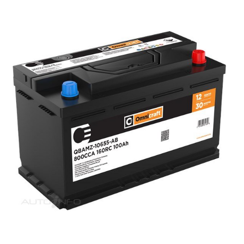 Omnicraft Premium Battery DIN75LH DIN77H 800CCA for Ford Dodge LDV Hyundai Renault Volvo