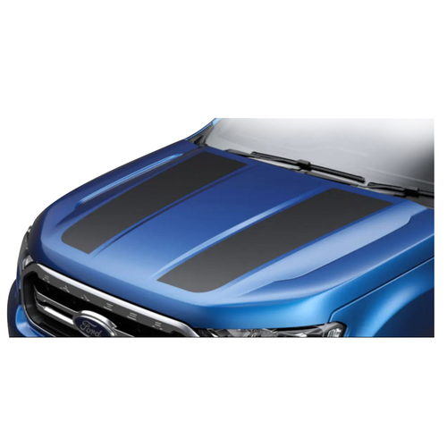 Ford Black Bonnet Stripes Decals