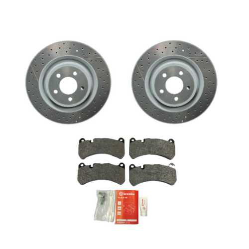 Ford FPV FG Brembo Front 6 Piston Brake Pads & Brembo Discs Rotors x2